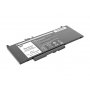 Dell Latitude 14 (5000) baterii Mitsu 6000 mAh (46 Wh), 4 articole Li-polymer 7.6V (7.4V)