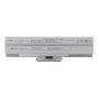 Sony compatibile VGP-BPS13A baterii Mitsu 4400 mAh (49 Wh), 6 articole Li-Ion 11.1V (10.8V) (argint)